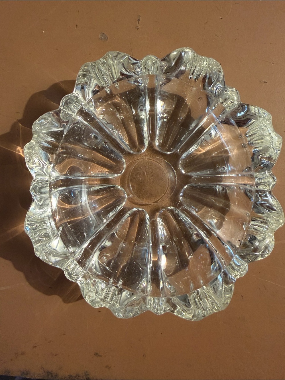 Clear Glass Decorative Jewelry Dish